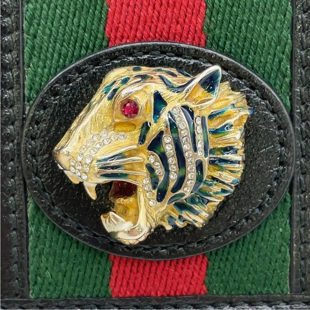 Gucci Rajah Chain-Link Accent Coin Pouch - Picture 11 of 16